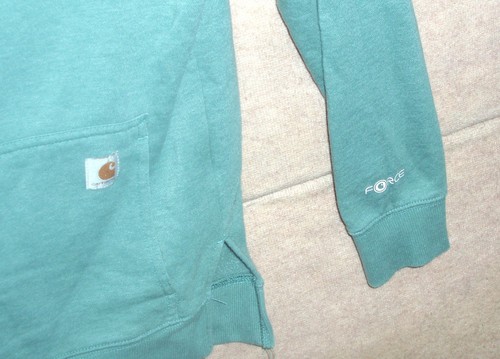 Felpa donna verde CARHARTT FORCE pull over vestibilità rilassata, taglia XS - Foto 3 di 3