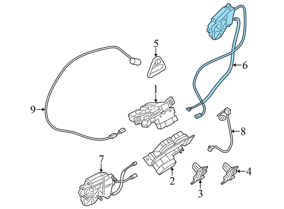 2012-2017 BMW 550I GT XDRIVE - Trunk LID LOCK Motor (Upper) 7211168 - Image 4 of 4