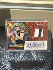2025 Panini Prizm Will Howard Red Shimmer RPA /35 Rookie FOTL Steelers
