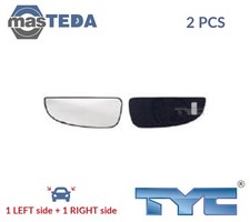 309-0144-1 REAR VIEW MIRROR GLASS PAIR LHD ONLY TYC 2PCS FOR PEUGEOT BOXER