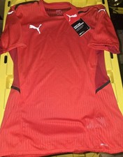 Puma DryCell Team Cup Soccer Jersey Womens M Puma Red Short Sleeve