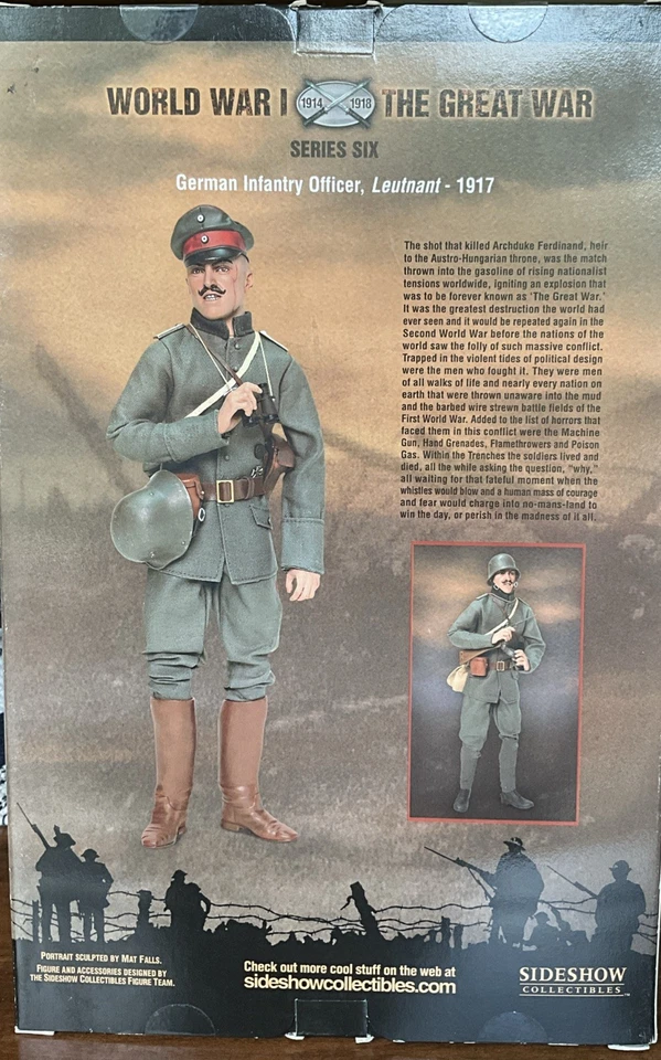 Sideshow Collectibles Oficial de Infantería Alemán Teniente Serie 6 1917 Foto 3 de 4