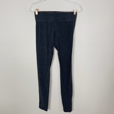 Hue Heather Womens Small S Gray Leggings Casual Cotton Stretch Pull On Grey