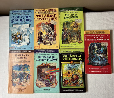 Dungeons & Dragons Lot of  7 Books Endless Quest # 2 3 4 5 6 8 12