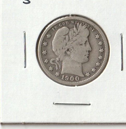 1900 S Barber Quarter (VG+)