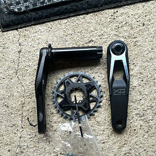 SRAM X0 Eagle DUB MTB Crankset 170mm Black Single Chainring w/ Arms