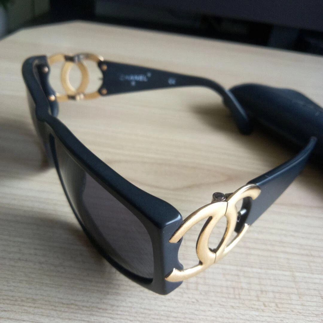 CHANEL Gold Oval Sunglasses for Women for sale | eBay