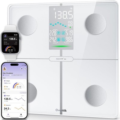 Smart Body Fat Scale High Accurate Digital Bathroom Scale W/ 13 Body Composition