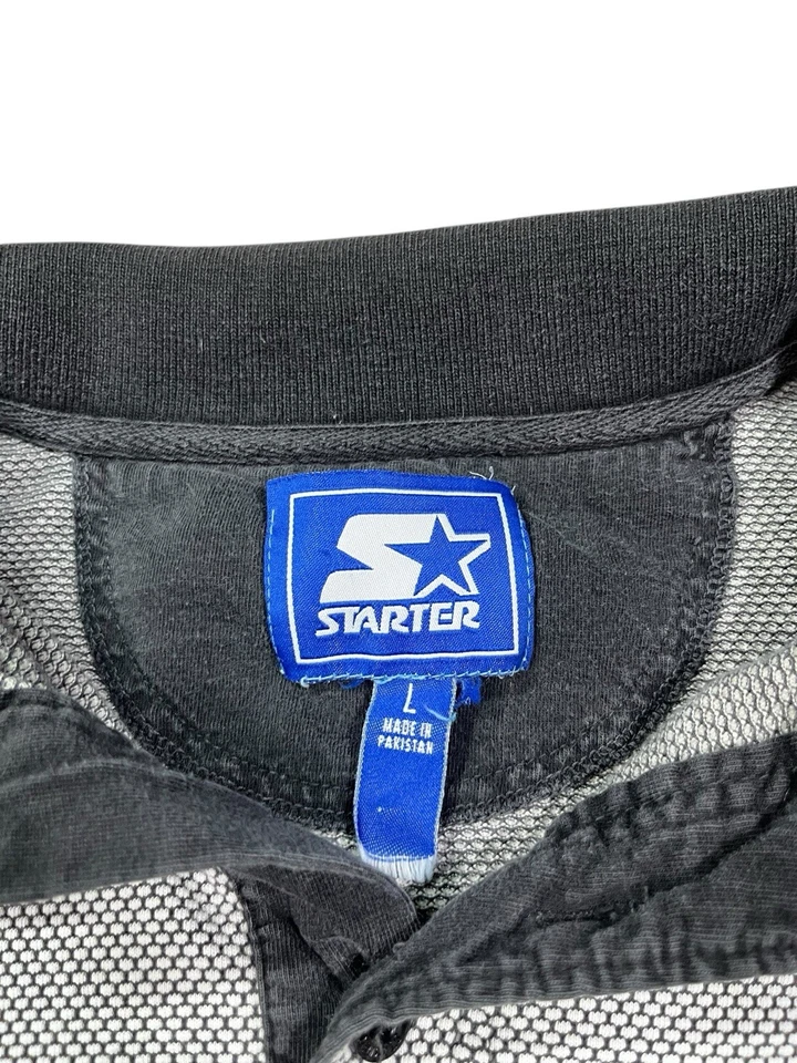 Polo de golf tejido de algodón vintage Indiana University IU Starter talla grande Foto 3 de 4