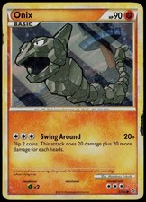 Onix 57/95 Common HGSS Unleashed Pokemon Card DMG