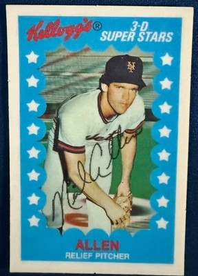 1982 KELLOGG'S 3-D SUPER STARS #20 NEIL ALLEN (NEW YORK METS) BASEBALL CARD