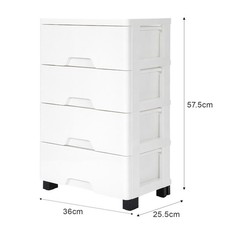 3/4/5 layers Drawer Plastic Storage Cabinet Organizer Rectangular Storage Box