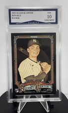 2025 Topps Ben Rice Allen & Ginter Yankees Hobby Rookie Card #104 Gem Mint 10