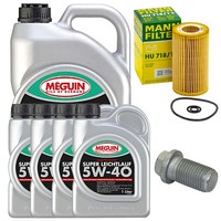MotoröL Filter Set 5W-40 Meguin 9 Liter + Schraube FüR Mercedes Vito Bus W639