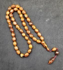 59.25g ANTIQUE GERMAN BUTTERSCOTCH NATURAL GERMAN AMBER ROSARY 45 BEADS