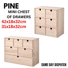IKEA MOPPE Pine Mini Chest of Drawers 42/31x18x32cm Solid Wooden Storage Unit UK