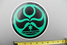 HIC Hawaiian Island Creations Surfboards Green 80's V1C Vintage Surfing STICKER