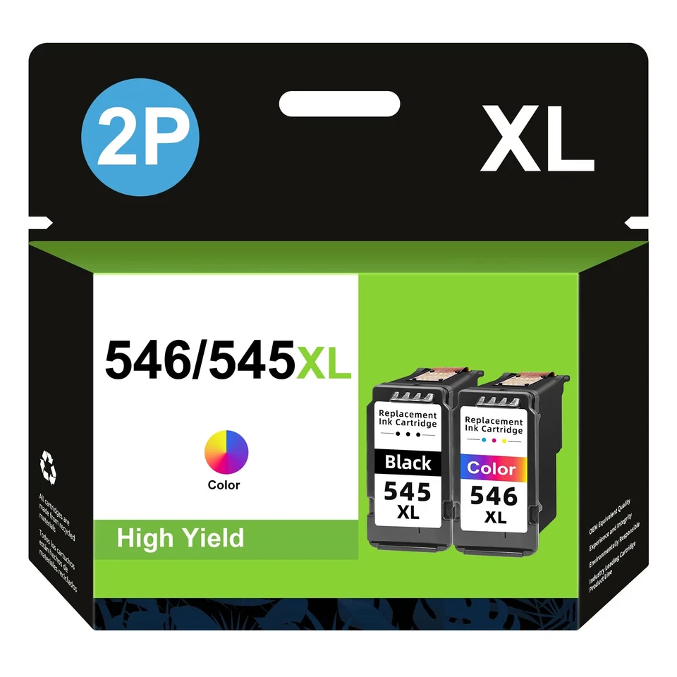 Druckerpatronen PG-545 XL CL-546 XL für Canon Pixma TS3150 TS3450 TR4550 MX495