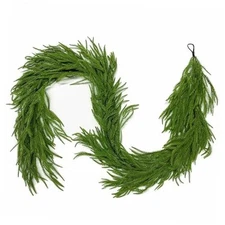 Christmas Garlands Norfolk Pine Garland Real Touch Artificial Faux 9FT 1