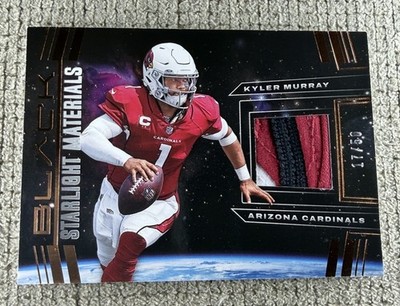 KYLER MURRAY 2022 PANINI BLACK #SLM-KMU STARLIGHT MATERIALS /50 CARDINALS