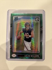 2024 Panini Donruss Optic Rated Rookie Caleb Williams #201 Green Hyper RC