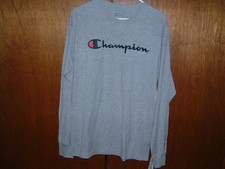 Champion Men's 2xl short Sleeve Crew Neck T-Shirt Gray NWT Logo