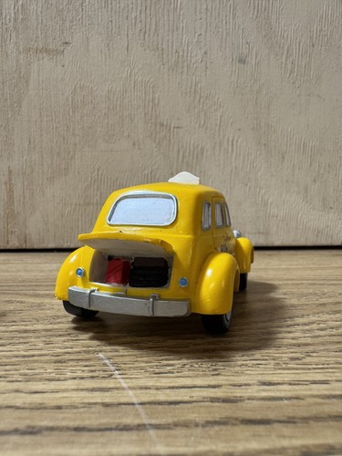 Lemax 1999 Village Collection Al's Cab Christmas Poly Resin Set of 3 Figures Car - Picture 6 of 17