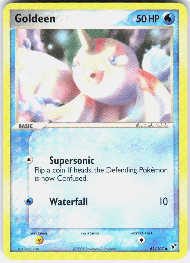 Goldeen 61/107 Common Deoxys Pokemon Near Mint