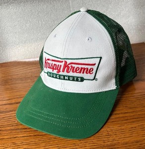 KRISPY KREME DOUGHNUTS mesh trucker style snapback hat cap adjustable
