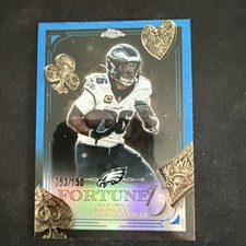 2025 Topps Chrome Saquon Barkley Fortune 15 True Blue /150 - Eagles