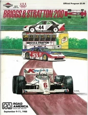 1988 Briggs & Stratton 200 Road America Program Corvette Challenge Protofab