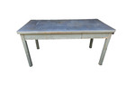 Haskell Vintage Mid Century Modern Tanker Steel Desk — photo 1