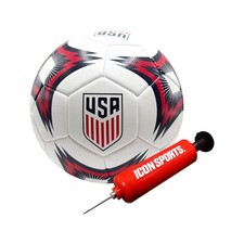 Icon Sports Officially Licensed US Soccer Federation Soccer Ball - USSF154BLT Wh
