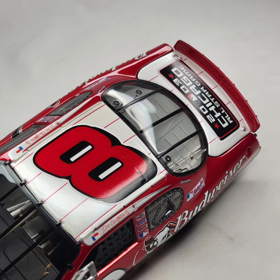 Dale Earnhardt Jr 1/24 Diecast #8 Budweiser MLB All-Star Game Chicago 2003 - Image 3 of 4