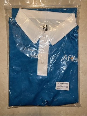 Aflac Men s Polo Golf Shirt Blue Size S