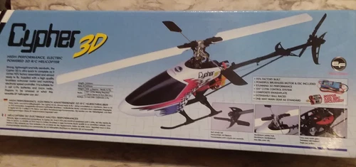 NEW Vntg EF Ready to Fly Electric R/C Helicopter - CYPHER 3D - 31" Rotar - NIB