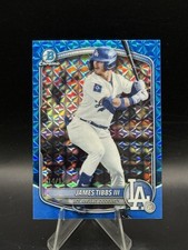 2025 Bowman Draft - Chrome James Tibbs III #BDC-74 Blue Geometric Refractor /150