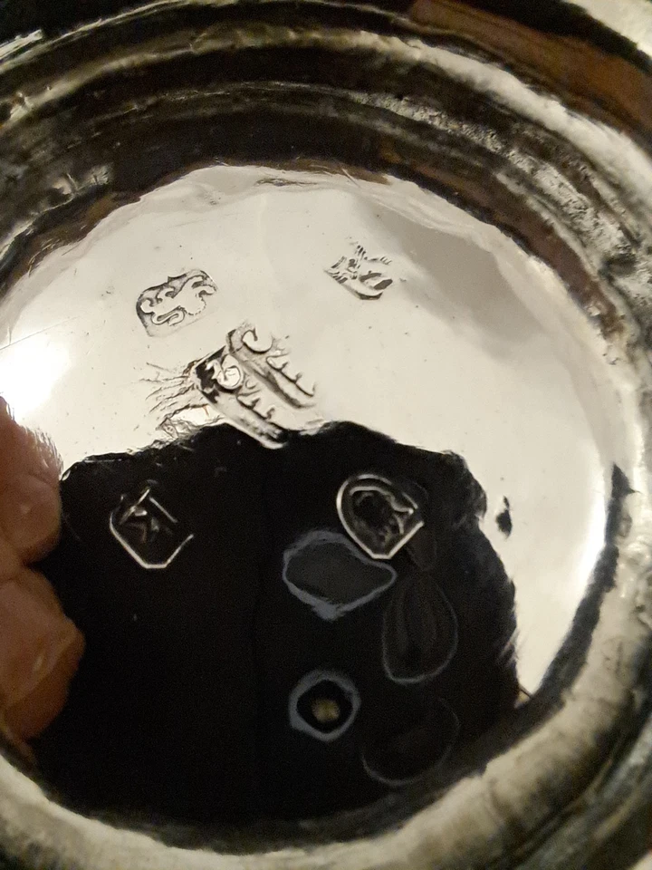 Copa de Plata Era Georgiana Doble Mango - Sello de Plata Londres 1785 - 142g Foto 4 de 4