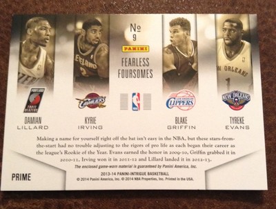 2013-14 Panini Intrigue - Fearless Foursomes Kyrie Irving, Damian 