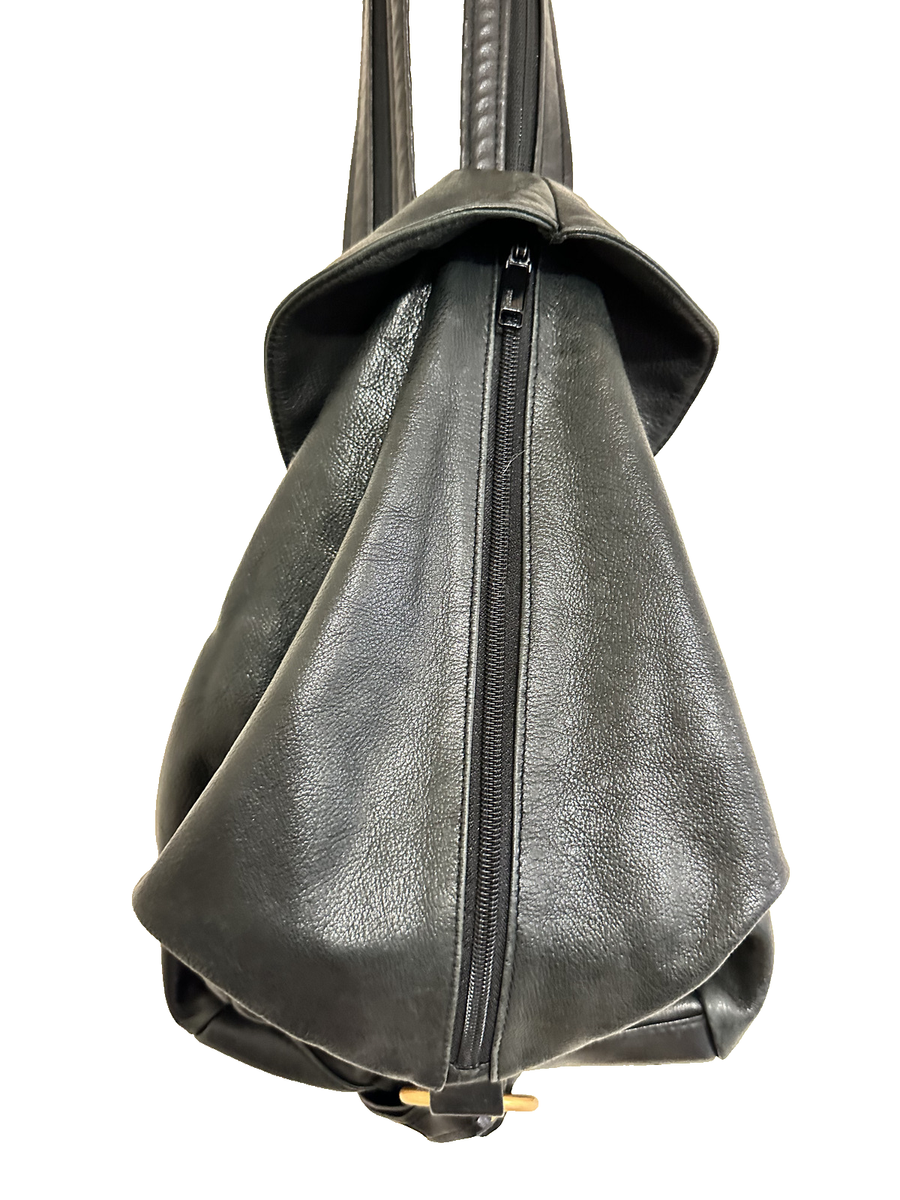 DELANE Canada black Leather backpack DELANE Canada Black Luxurious Leather Backpack Bag Purse  main image 4