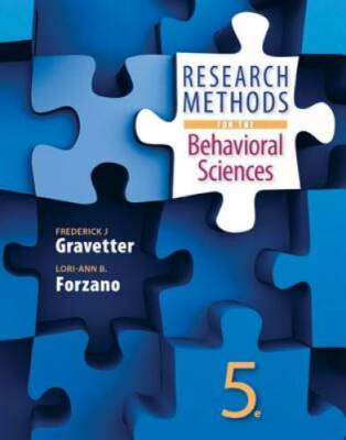 Research Methods for the Behavioral Sciences - Hardcover - GOOD