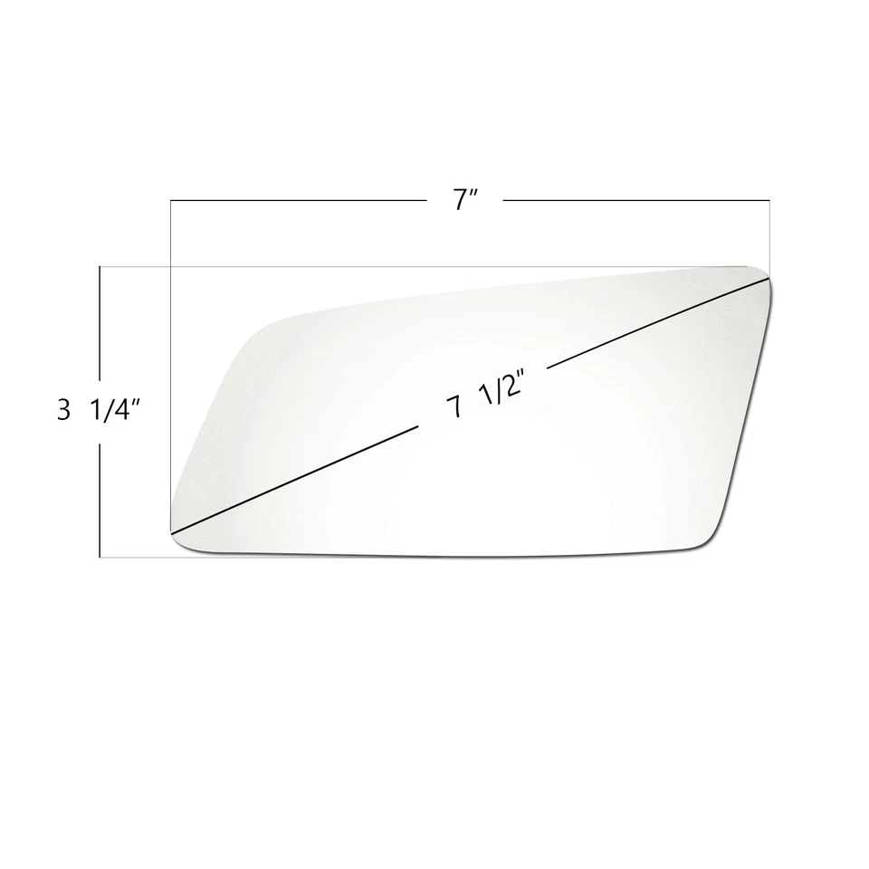 VIDRIO ESPEJO RETROVISOR IZQUIERDO LADO CONDUCTOR LH PARA 82-96 CELEBRITY 89-95 CUTLASS CRUISER CERA Foto 3 de 3