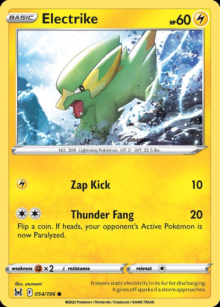 Pokemon Electrike (54/233) Lost Origin LP REVERSE HOLO