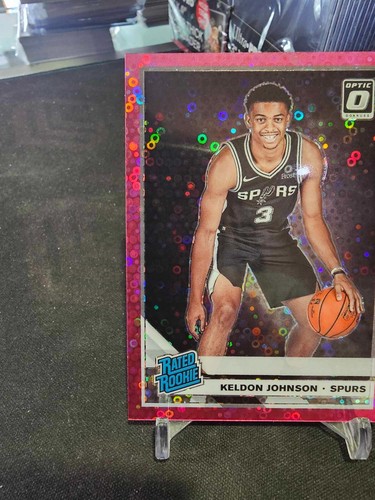 2019-20 Panini Donruss Optic Keldon Johnson #186 Fast Break Pink 18/20 RC! - Picture 2 of 4