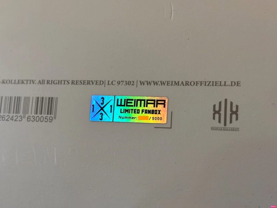 WEIMAR – 1331 BOX LIMITED CD #0326 SIGNIERT NEU & OVP FOLIE SEALED KOLLEKTIV LTD - Bild 4 von 4