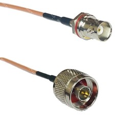 RG316 BNC FEMALE SM BULKHEAD to N MALE RF Cable Rapid-SHIP LOT