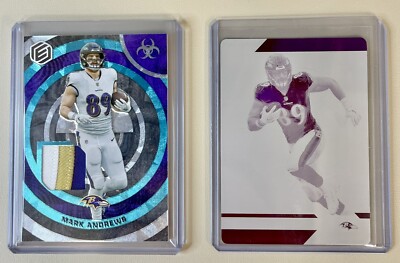 2021-22 Elements Critical Mass Blue Patch Mark Andrews /47 Printing Plate 1/1 