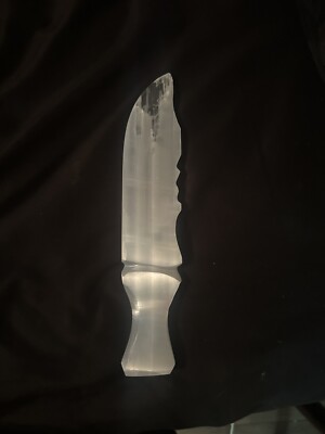 Selenite Sword Knife Dagger Large Long Selenite Polished Crystal Knife New