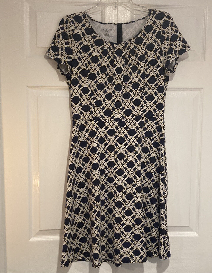 talbots midi dress NWT $169 TALBOTS MOSS GREEN/MULTI GRACEFUL FLORAL MIDI DRESS 16