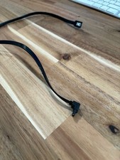 SATA III Cable 6Gbps 90 Degree Right Angle Locking Latch 18 Inches for HDD SSD